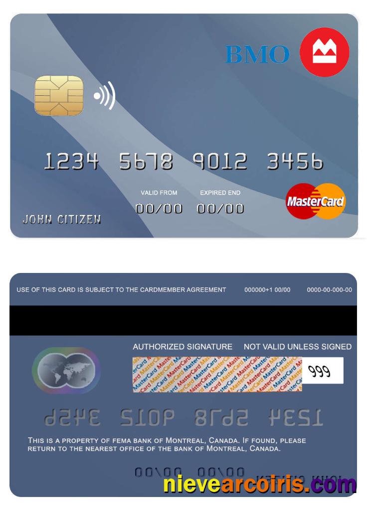Canada Montreal bank mastercard